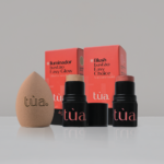 Trio Saúde – Kit com Blush, Iluminador e Esponja