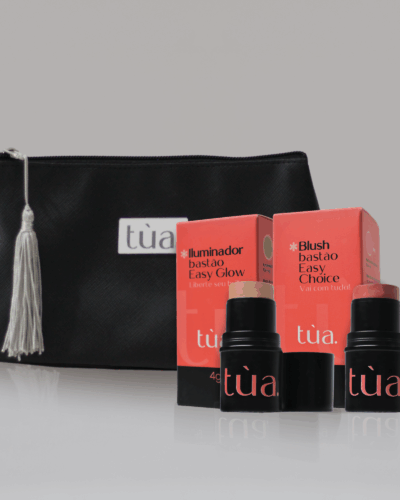 Saúde Pra Viagem – Kit com Nécessaire, Blush e Iluminador